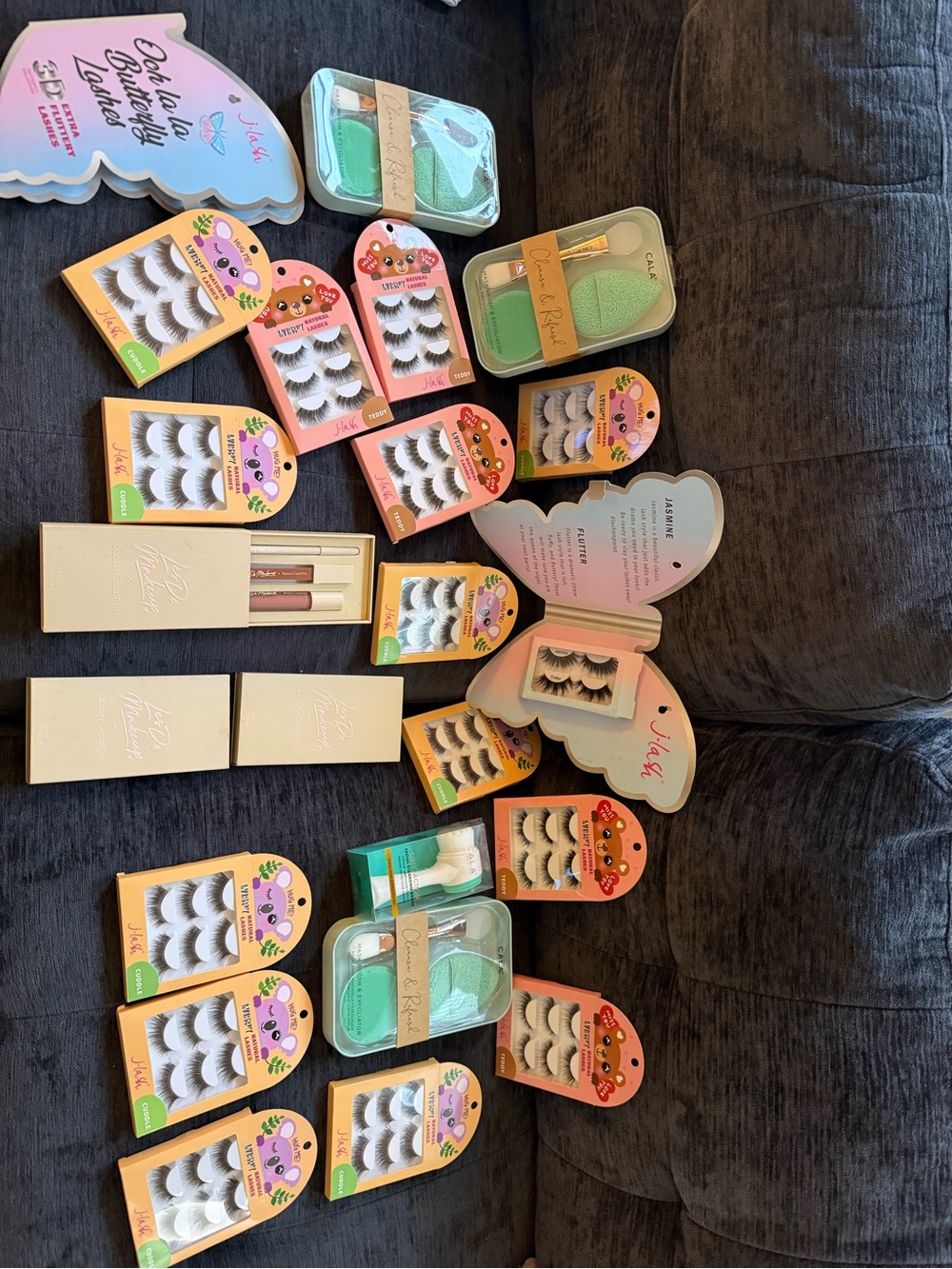 Lashes, skincare, makeup bundle